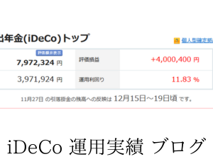 iDeCo 2023年末は +400万円